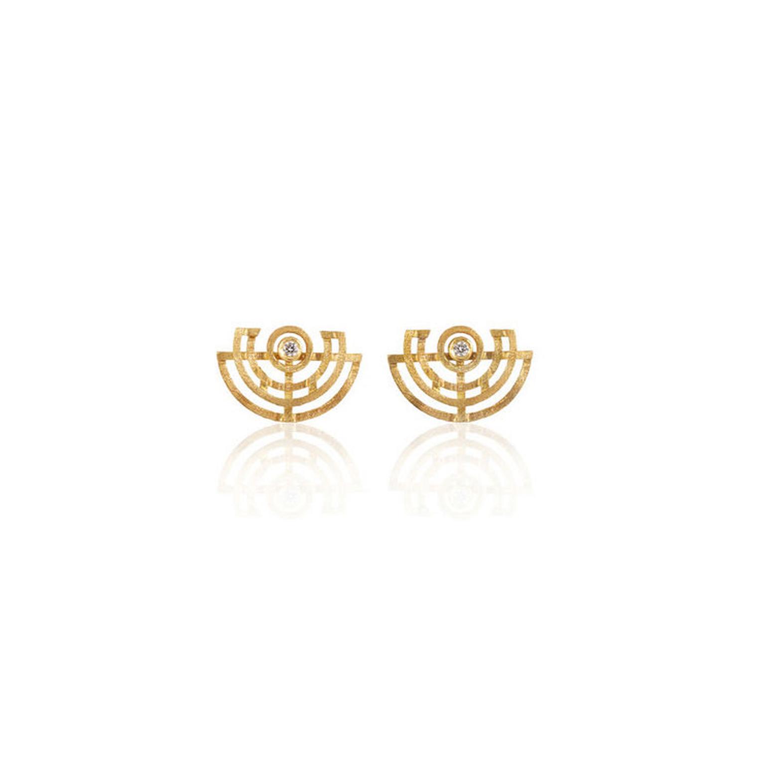 Shimell & Madden half symmetry ear studs