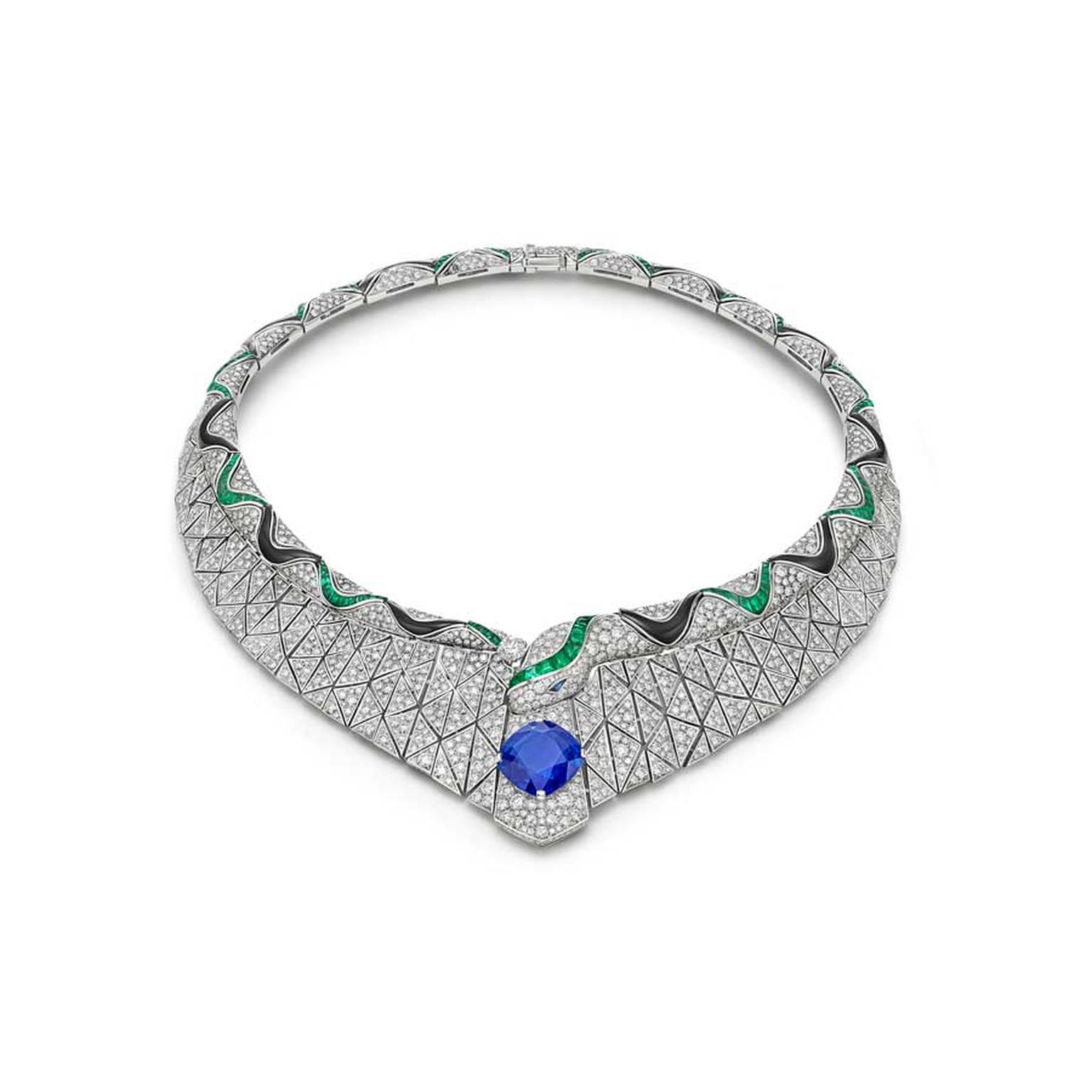 Bvlgari Eclettica Serpenti Illusio  high jewellery necklace 
