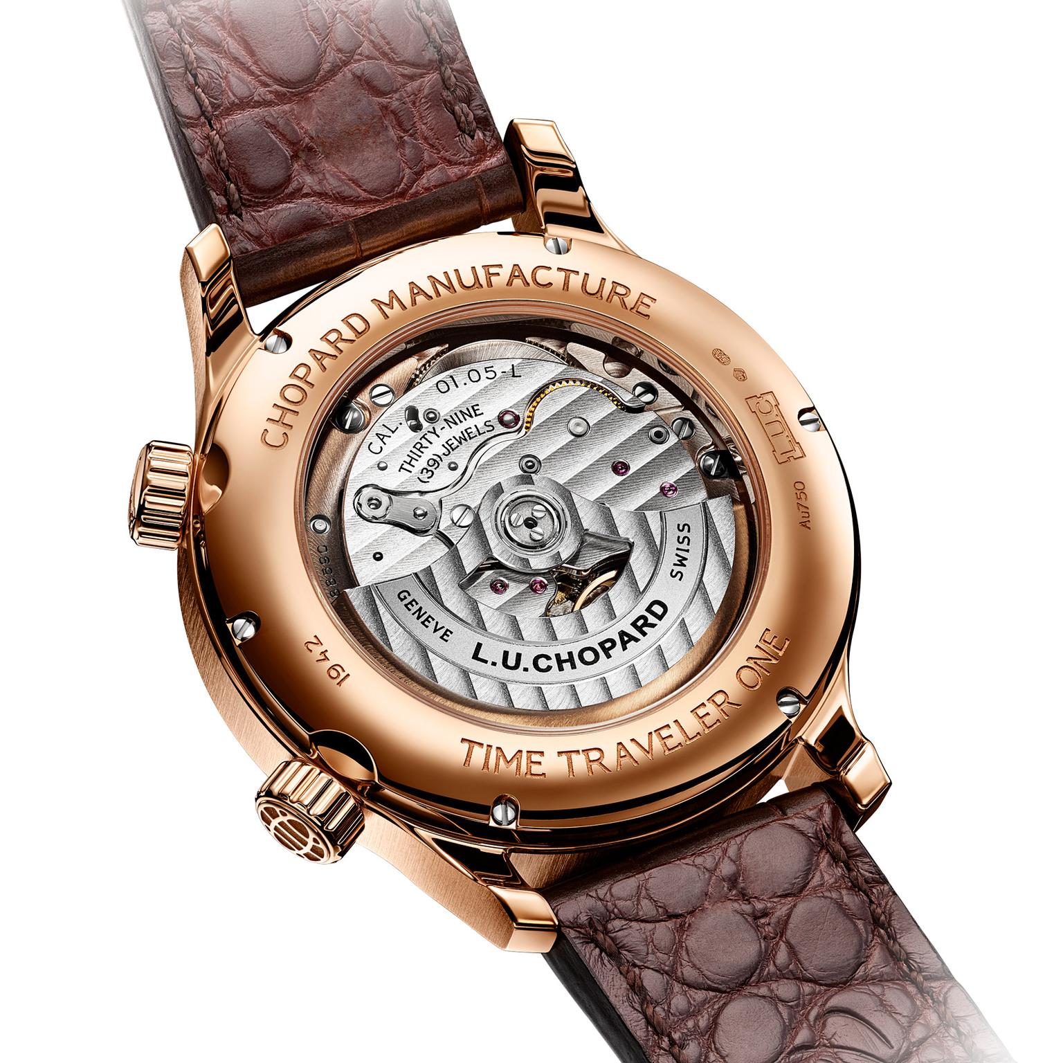 Chopard L.U.C Time Traveler One rose gold movement