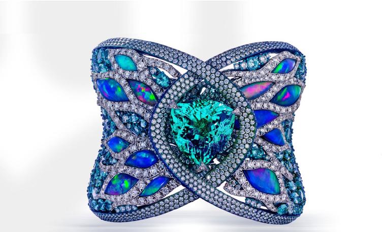 Arunashi Paraiba tourmaline cuff