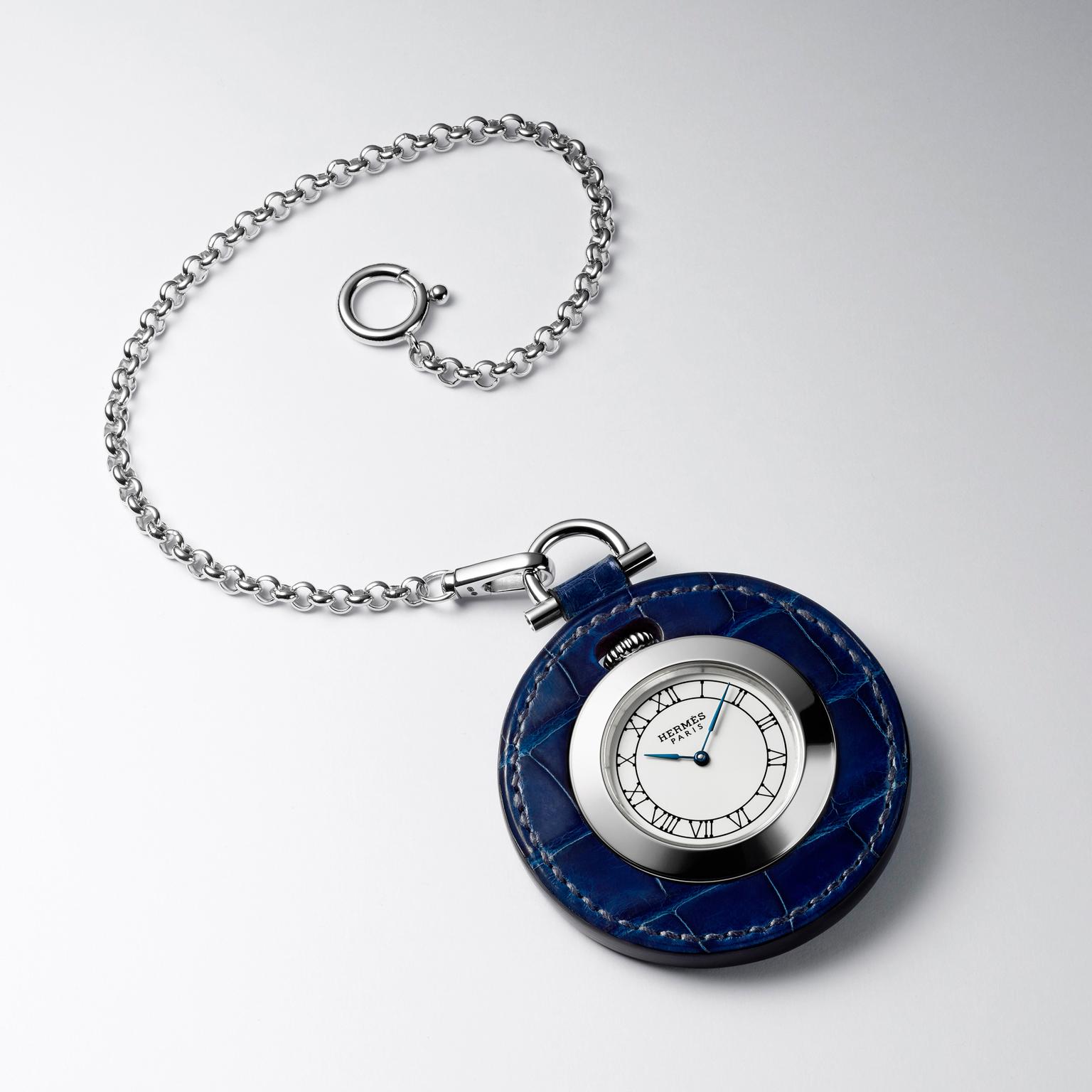 Hermès Pocket Plein Cuir pocket watch