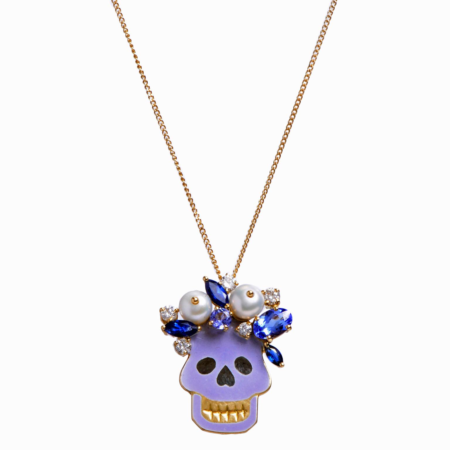 Holly Dyment skull pendant