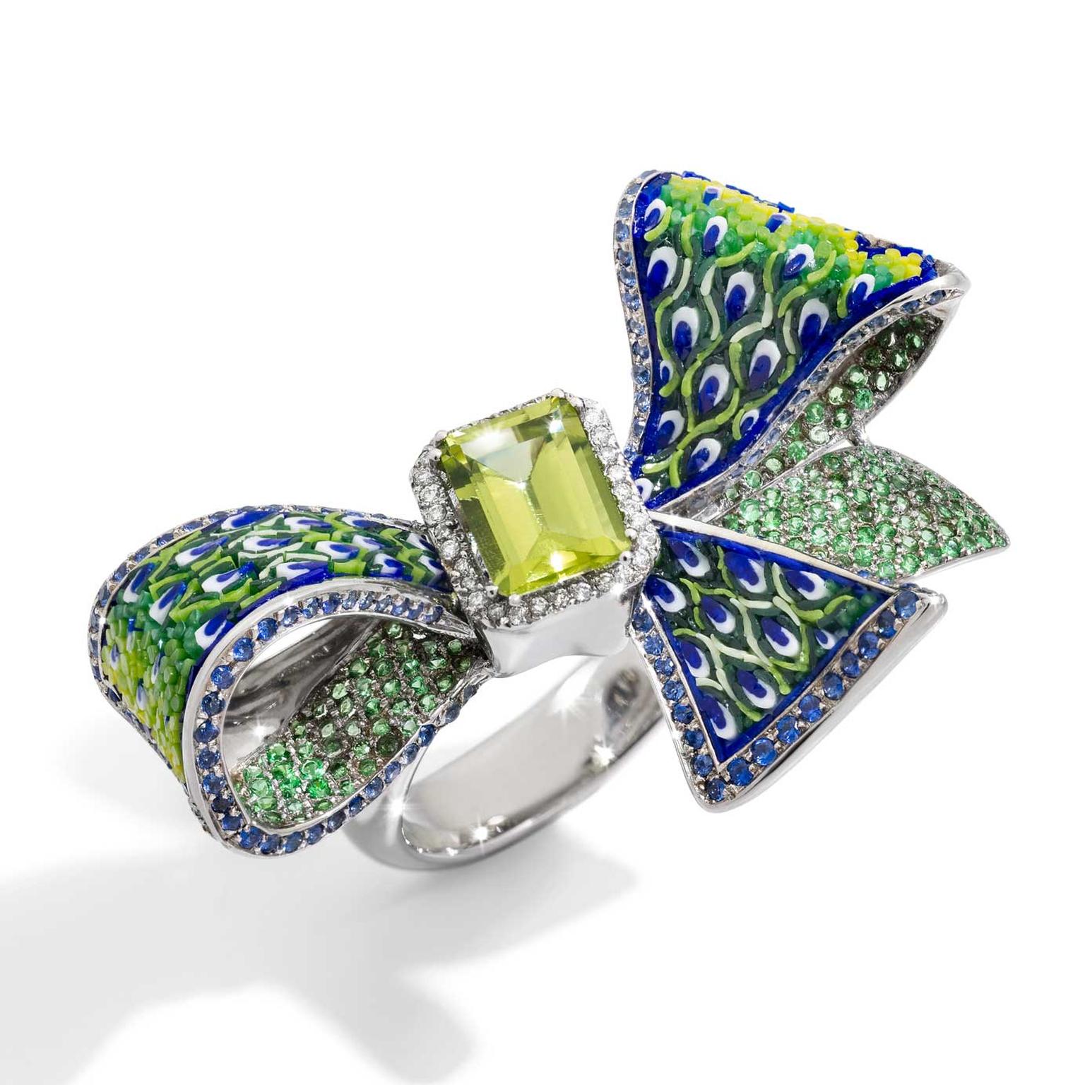 Sicis Green Ribbon ring