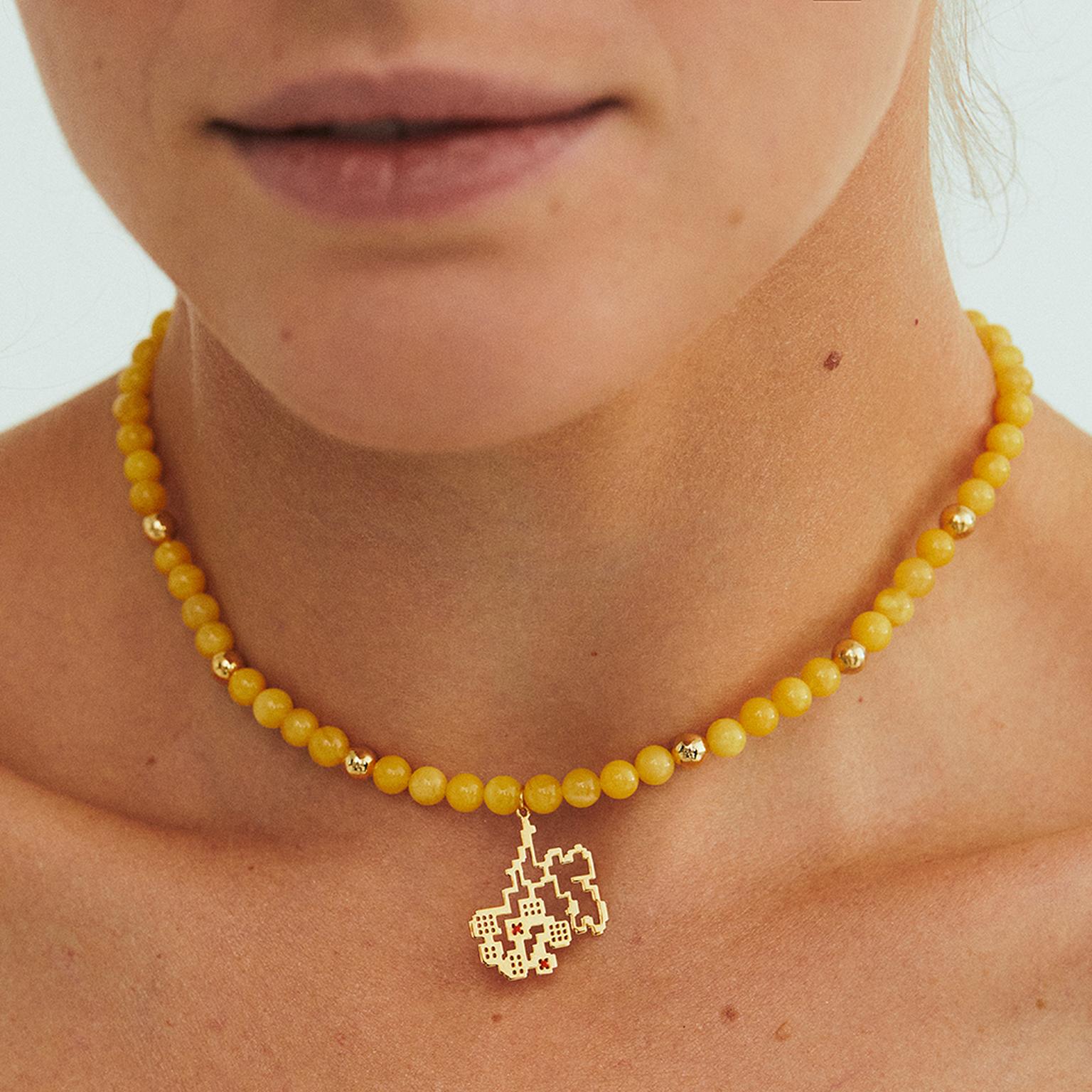 Spadok Amber necklace by Guzema