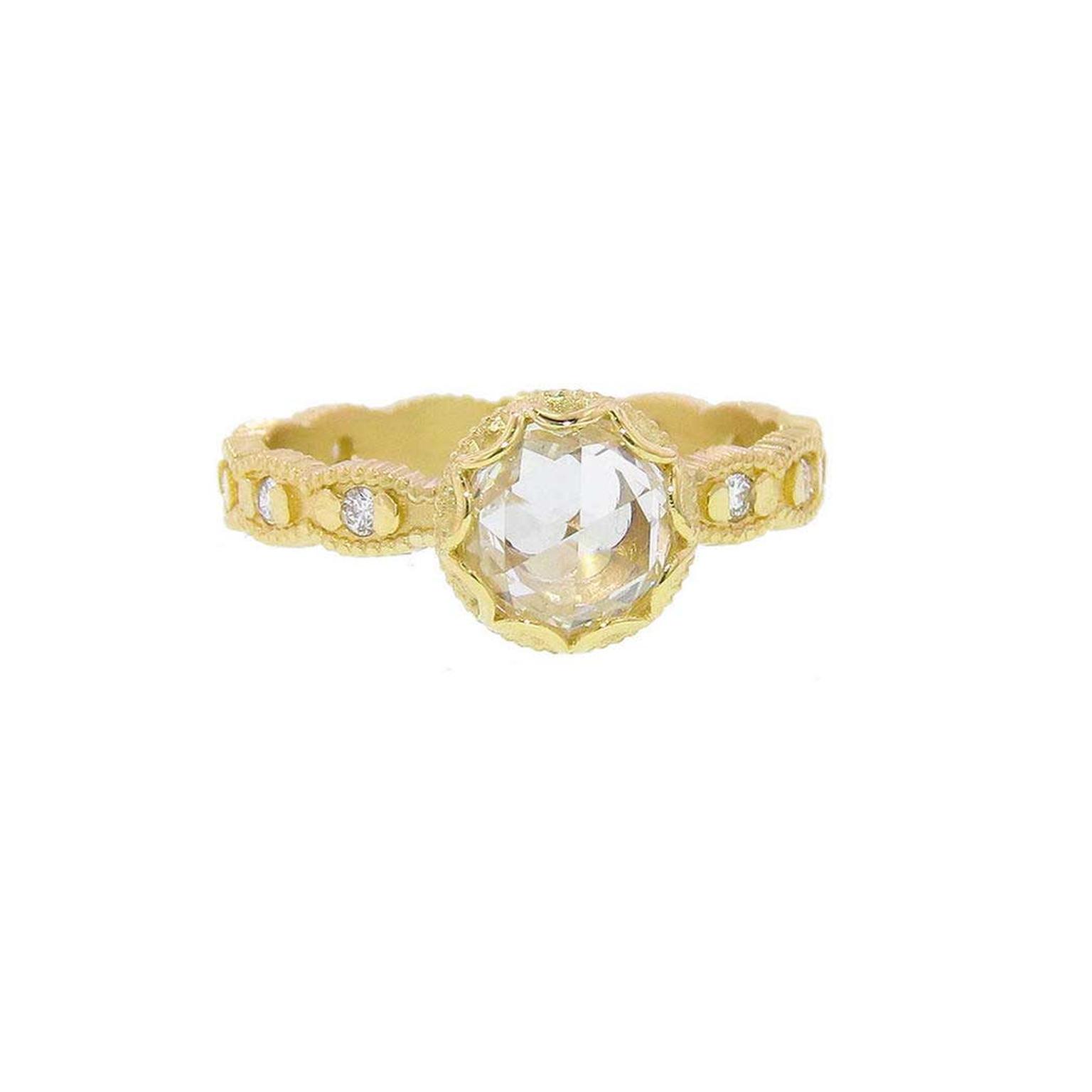 Megan Thorne scalloped rose-cut ring