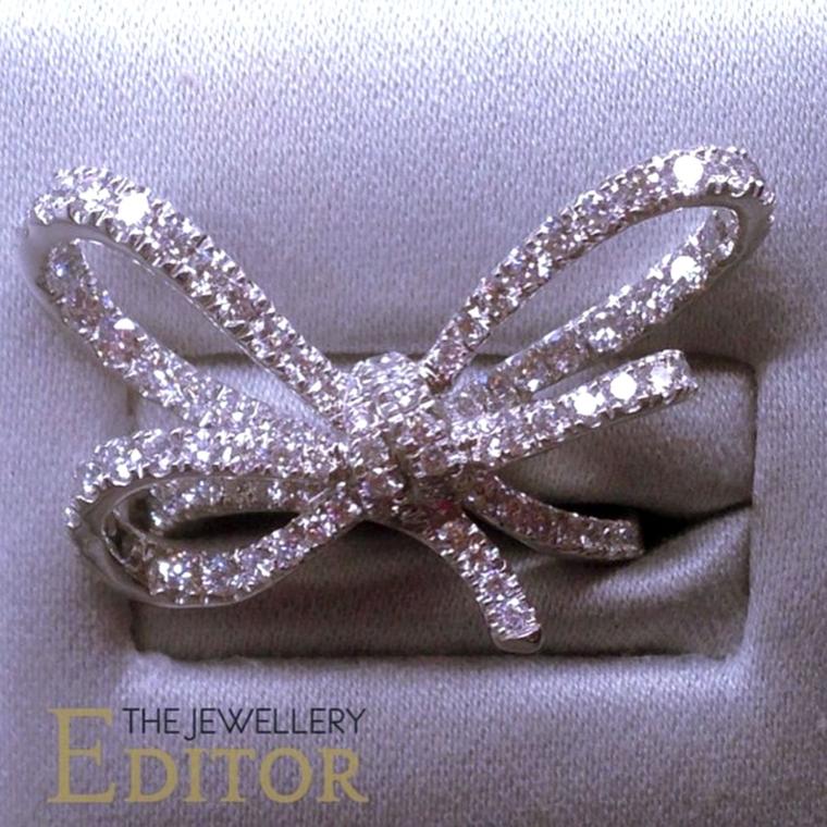 Lyla’s Bow diamond ring in white gold