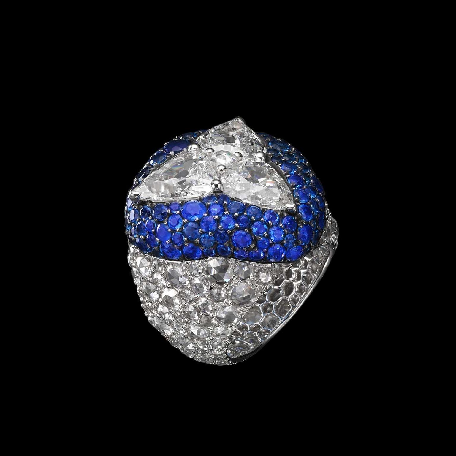 Carnet Diamond and Huaynite ring