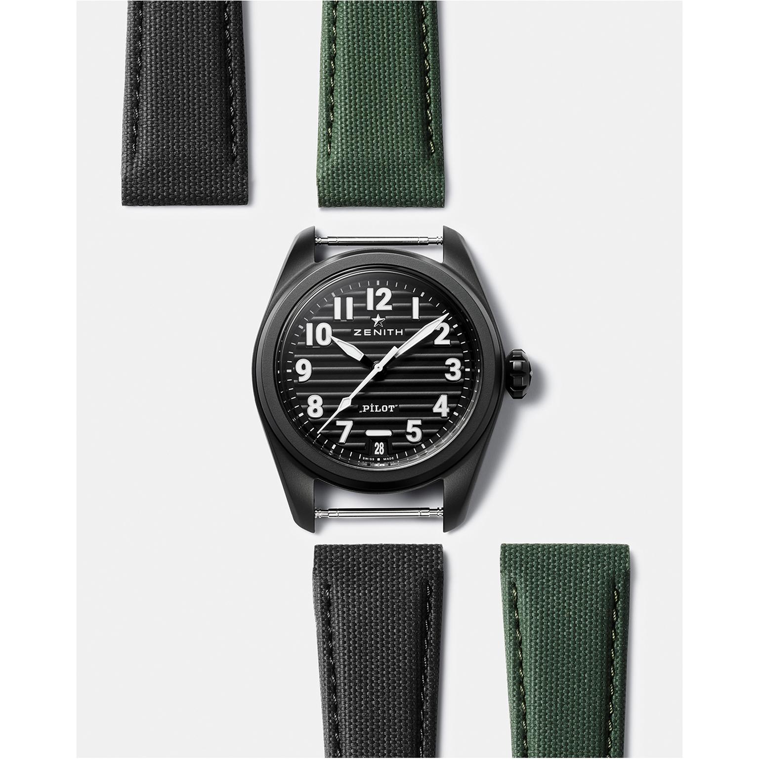 Pilot Automatic with two straps by Zenith