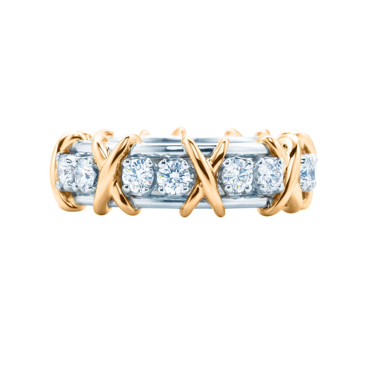 Tiffany Schlumberger Sixteen Stone diamond ring