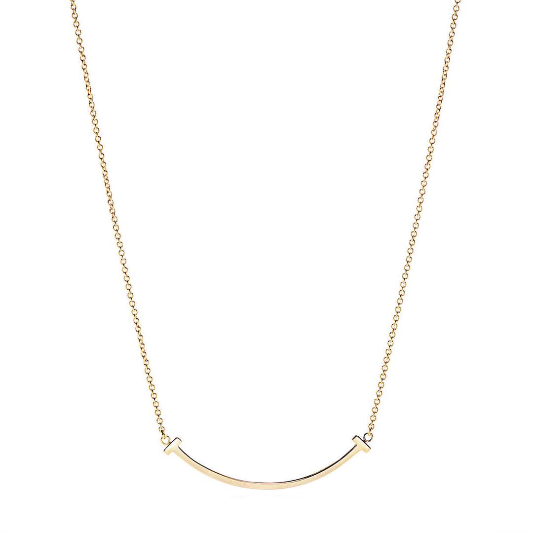 Tiffany mini smile necklace clearance