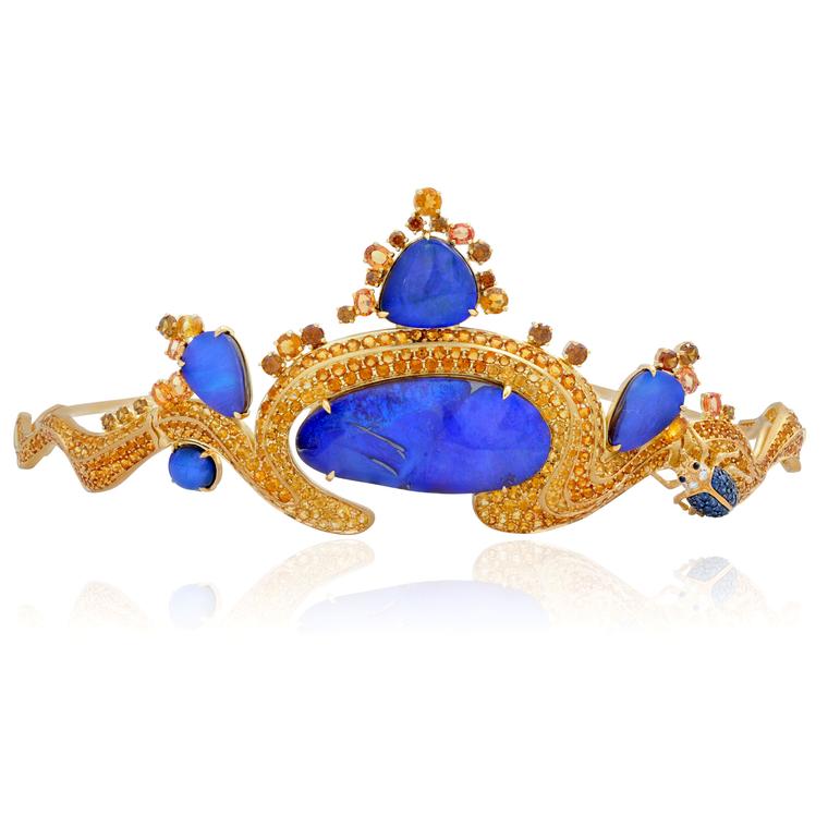 Lydia Courteille Sahara Boulder opal tiara