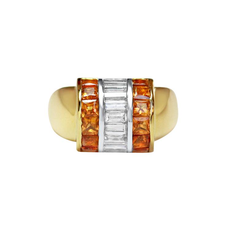 Gee Woods citrine diamond ring