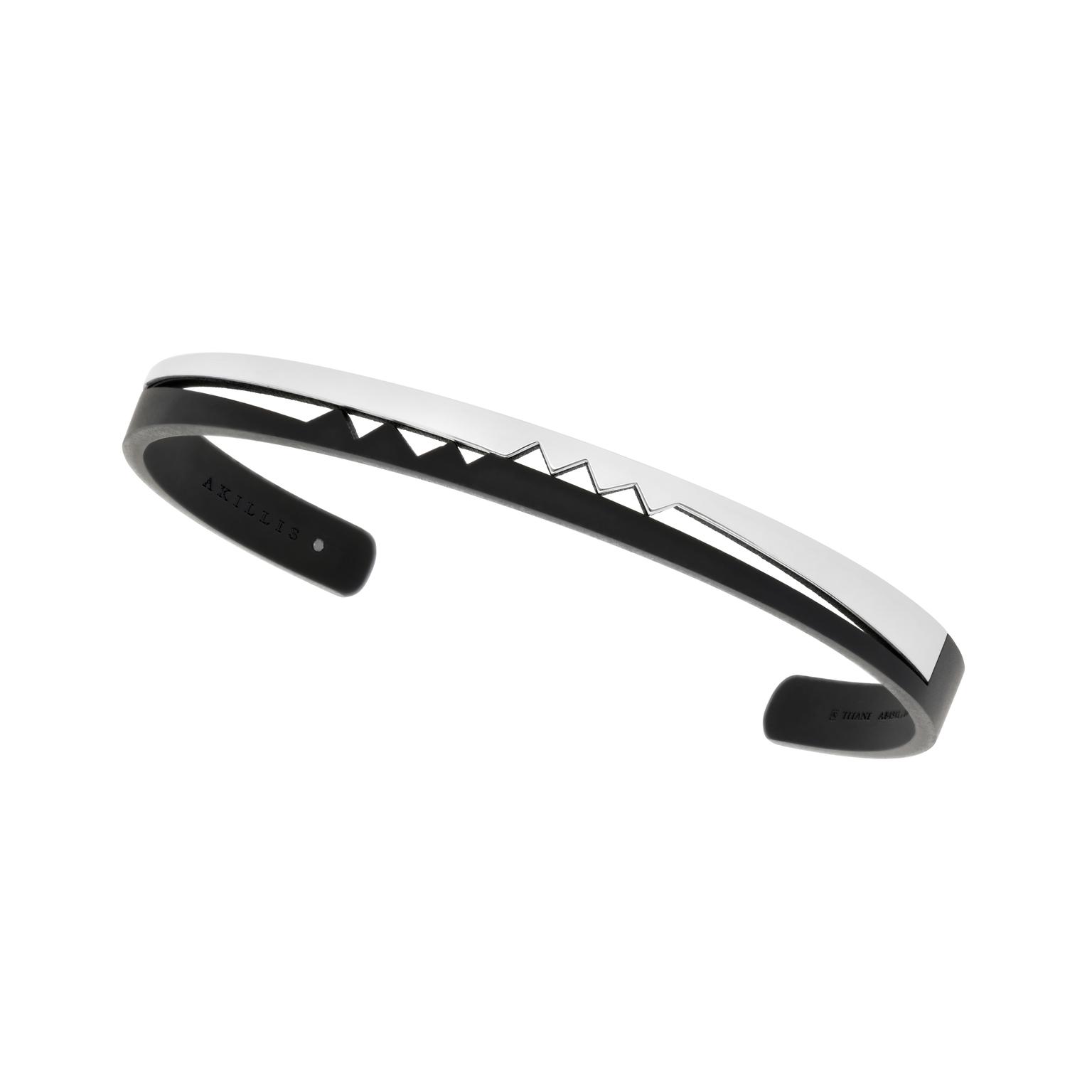 Akillis - Bracelet Capture Me en titane et or-blanc 2