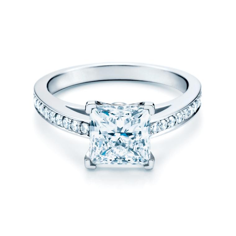 Tiffany princess-cut engagement ring