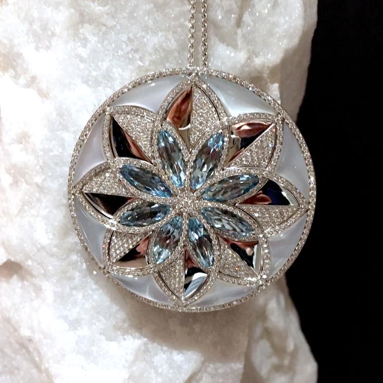 Lily Gabriella Damali aquamarine pendant