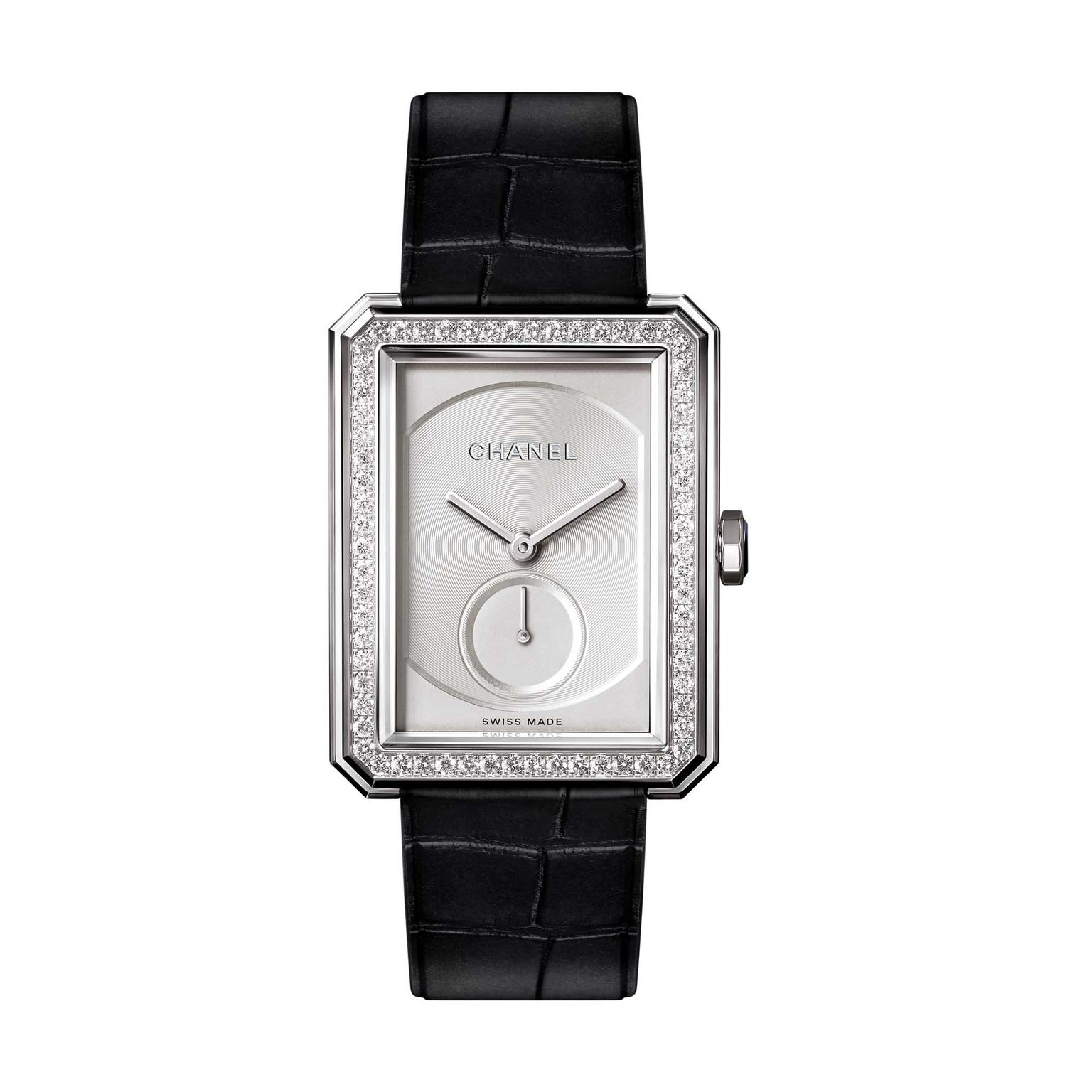 Chanel Boy.Friend watch in white gold