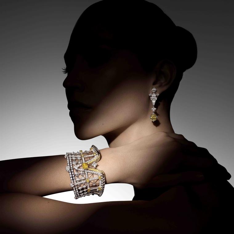 Awakened Hands, Awakened Minds high jewellery collection worn Victoire by Louis Vuitton ©Nathaniel Goldberg 2