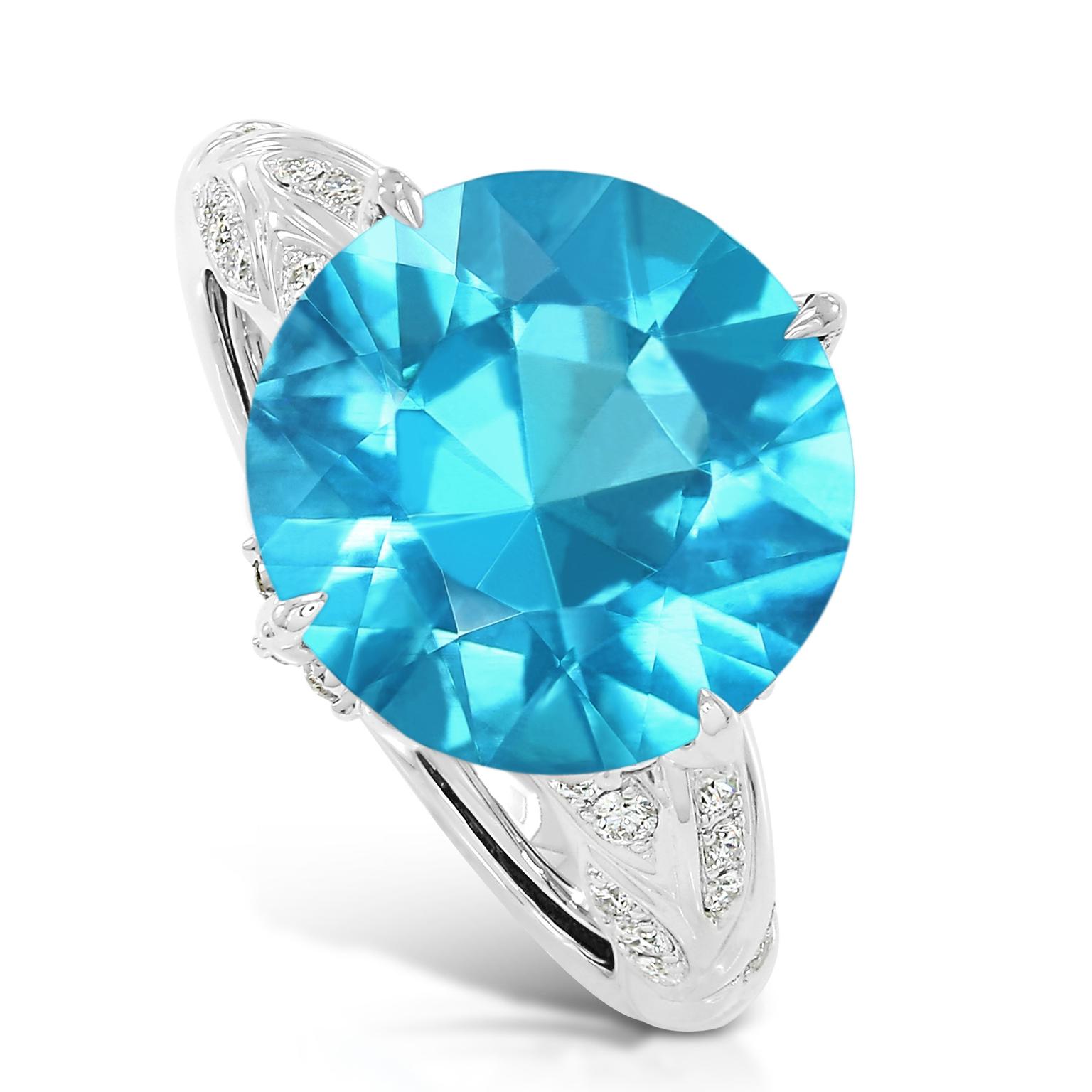 Kat Florence swimming pool-blue apatite ring