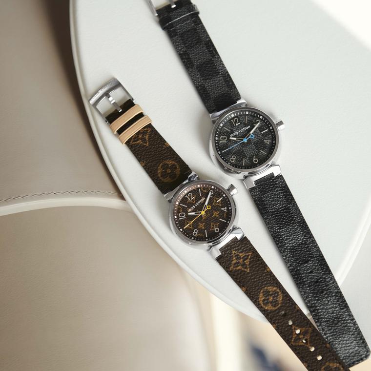 Louis Vuitton Icon Tambour Monogram and Damier Graphite watches