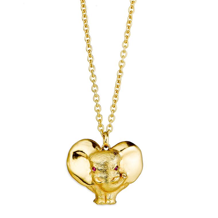 Patrick Mavros Zozo Ruby Heart pendant