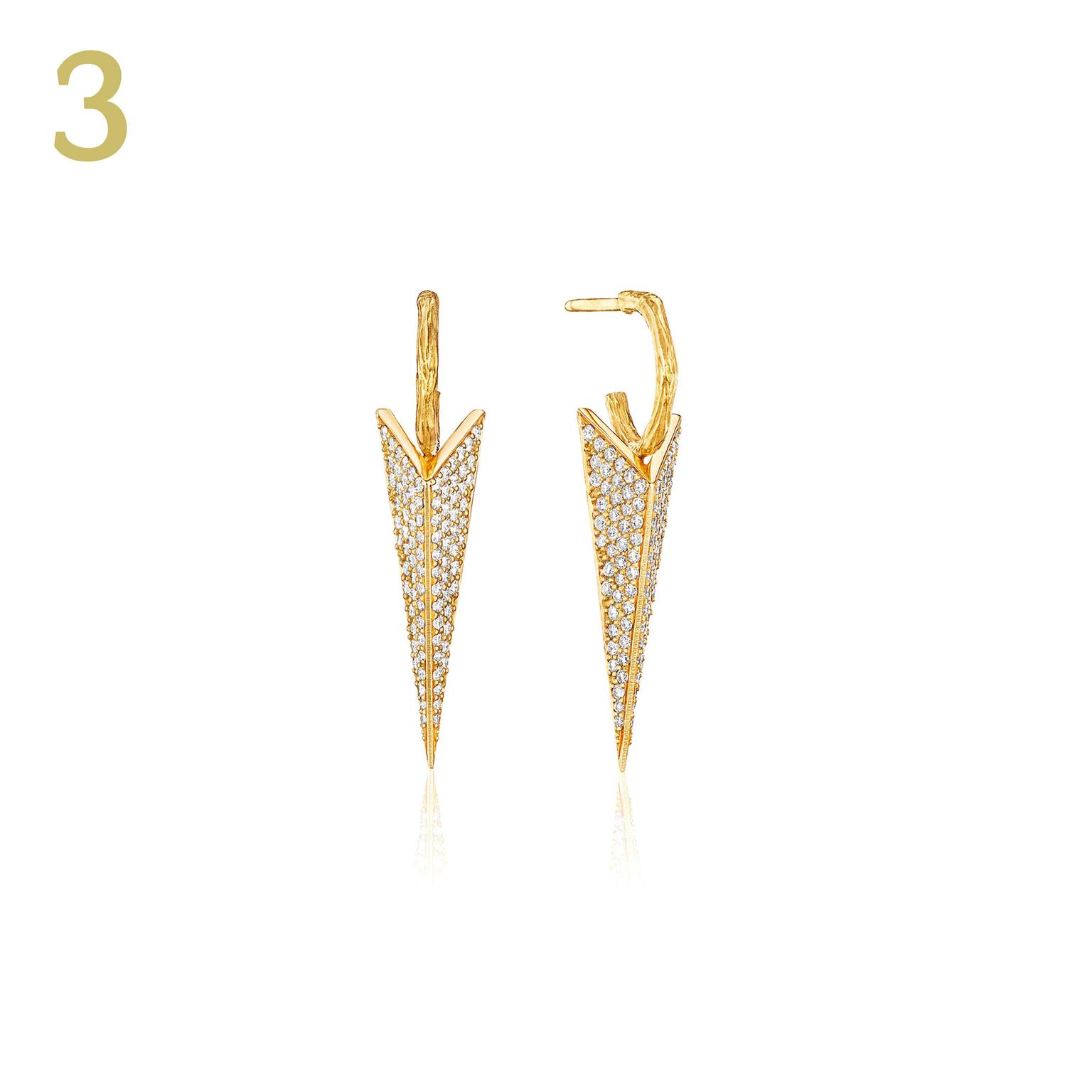 Mimi So Wonderland pavé diamond earrings