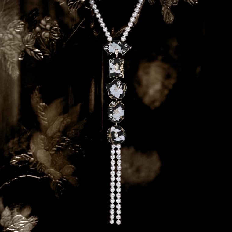 Chanel Coromandel  Fleur de Laque necklace 