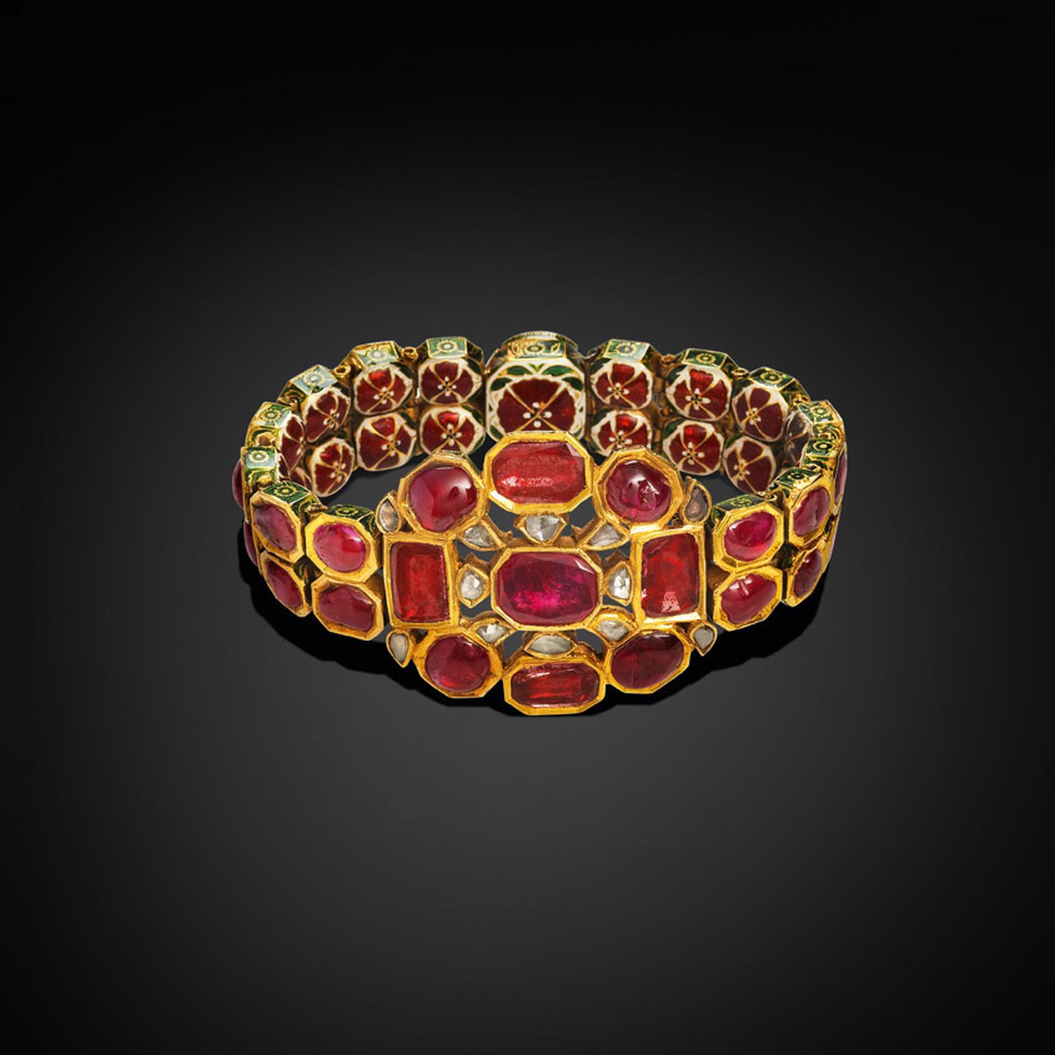 Al Thani Exhibition ruby and diamond bracelet