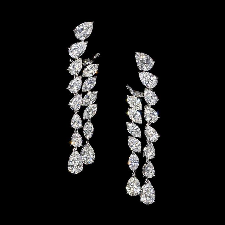 Jahan pear and marquise diamond earrings