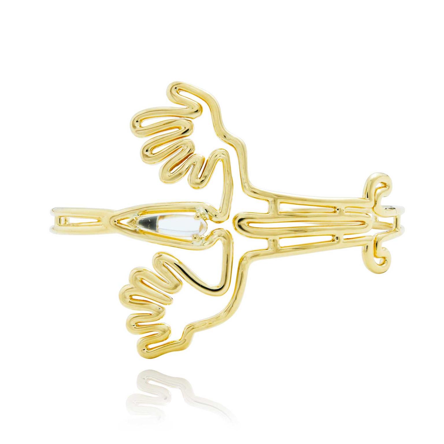 Lydia Courteille gold Nazca lizard bracelet