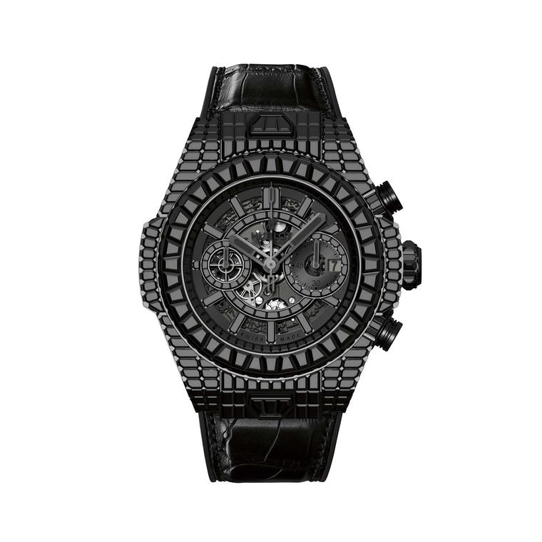 Hublot Big Bang 10 Year HJ black diamonds