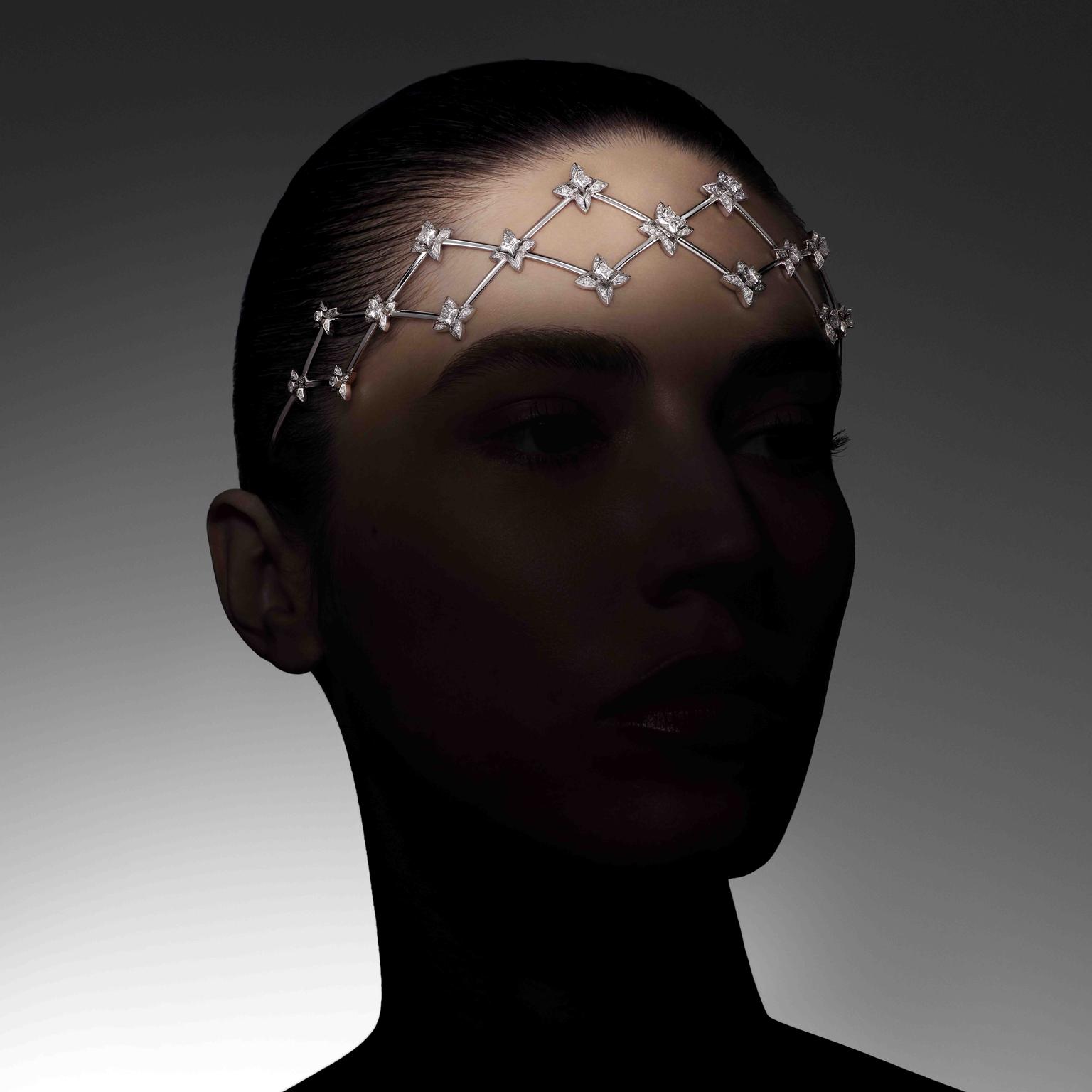 Awakened Hands, Awakened Minds high jewellery collection worn Elegance by Louis Vuitton ©Nathaniel Goldberg