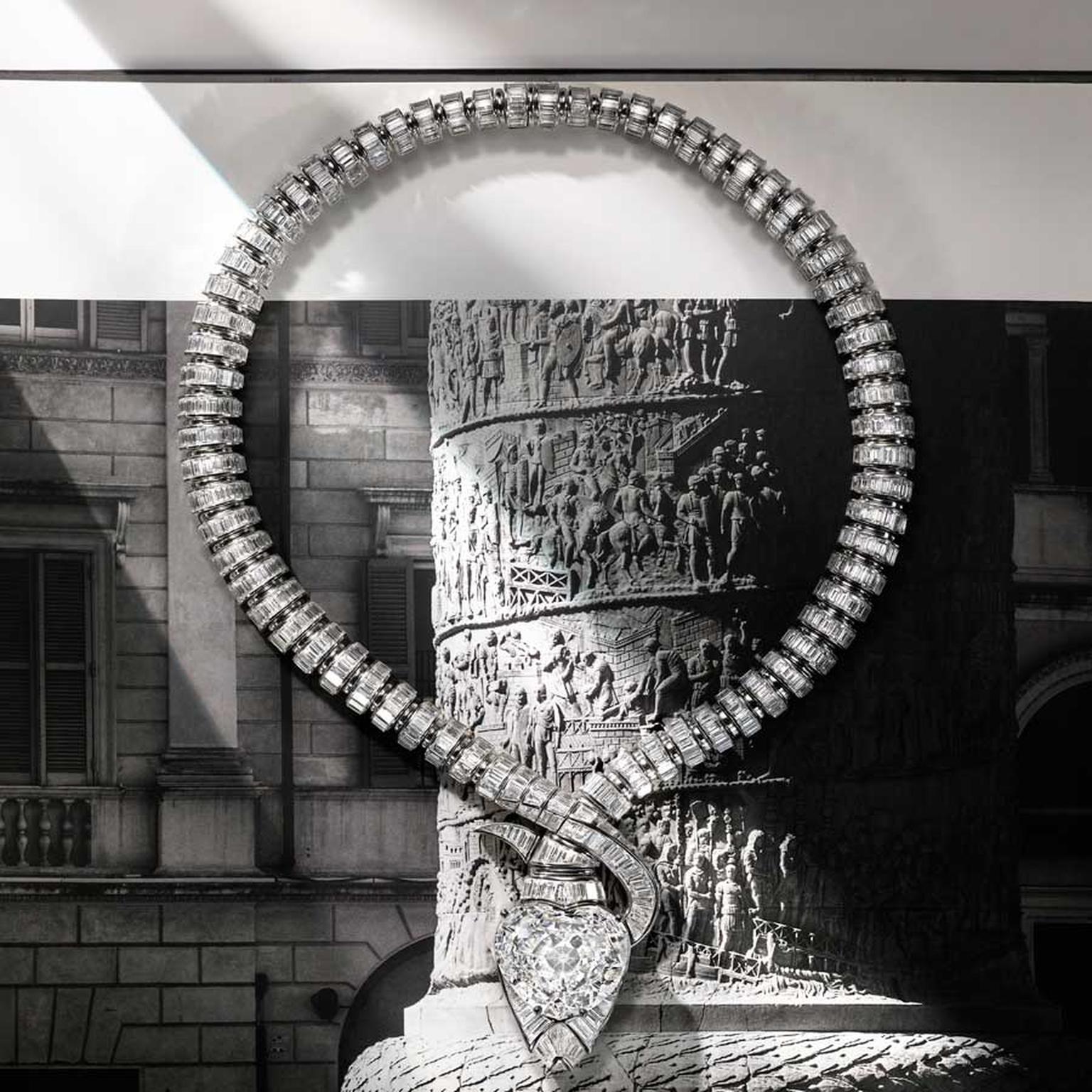 Bvlgari Eclettica Serpenti Imperial Heart necklace