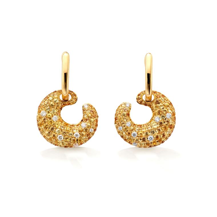 Robinson Pelham diamond and sapphire earrings