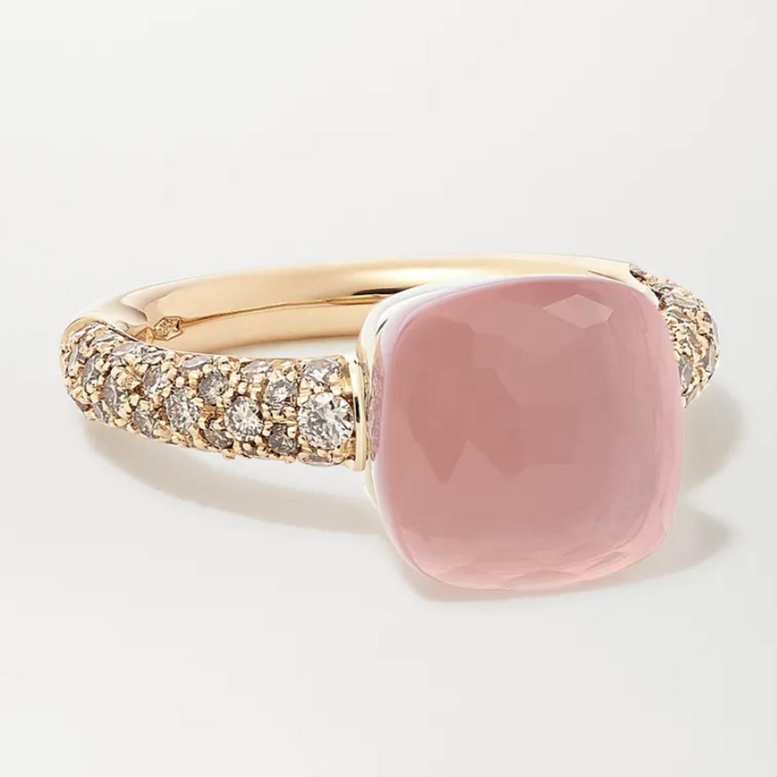 POMELLATO Nudo Classic 18-karat white and rose gold multi-stone ring  £3,150