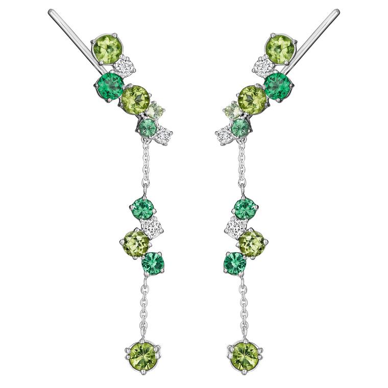 Madstone Design tsavorite and peridot earrings