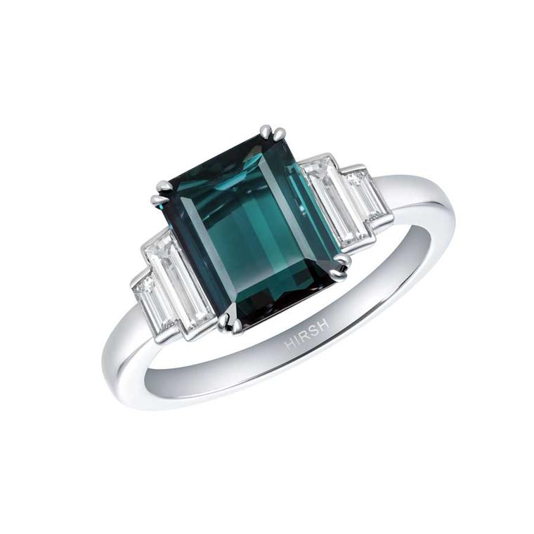 Artemis green  Alexandrite ring by Hirsh London