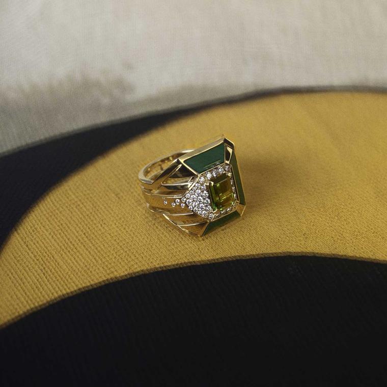 Chanel Gallery My Green tourmaline ring