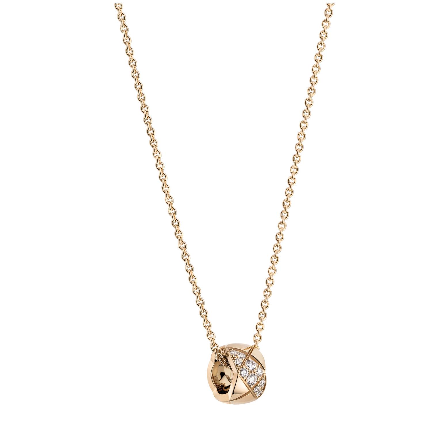 Coco Crush necklace with diamonds by Chanel
