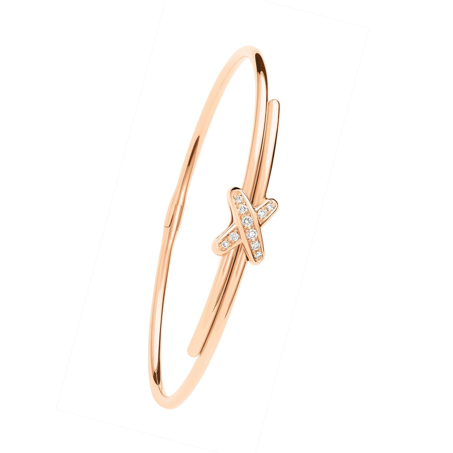 Chaumet Liens rose gold and diamond bracelet