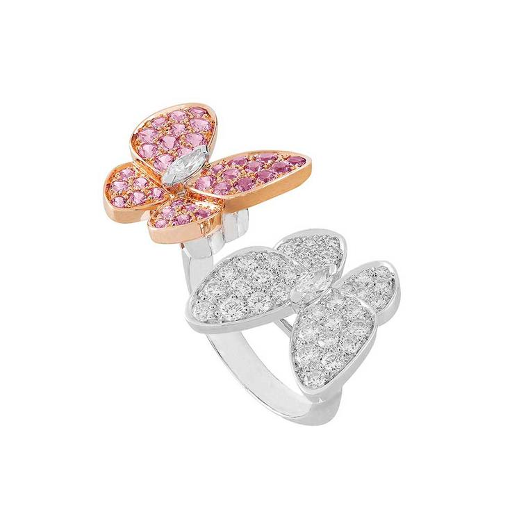 Van Cleef & Arpels Two Butterfly ring