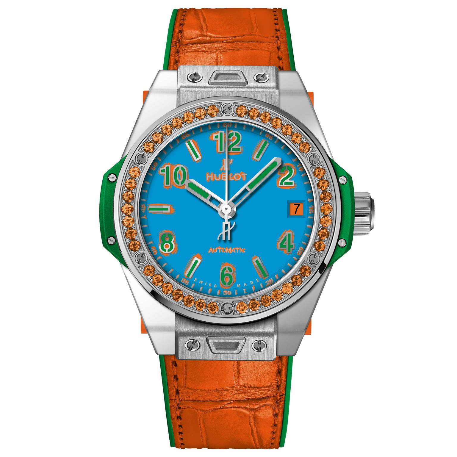 Hublot Big Bang One Click Pop Art Steel Orange watch