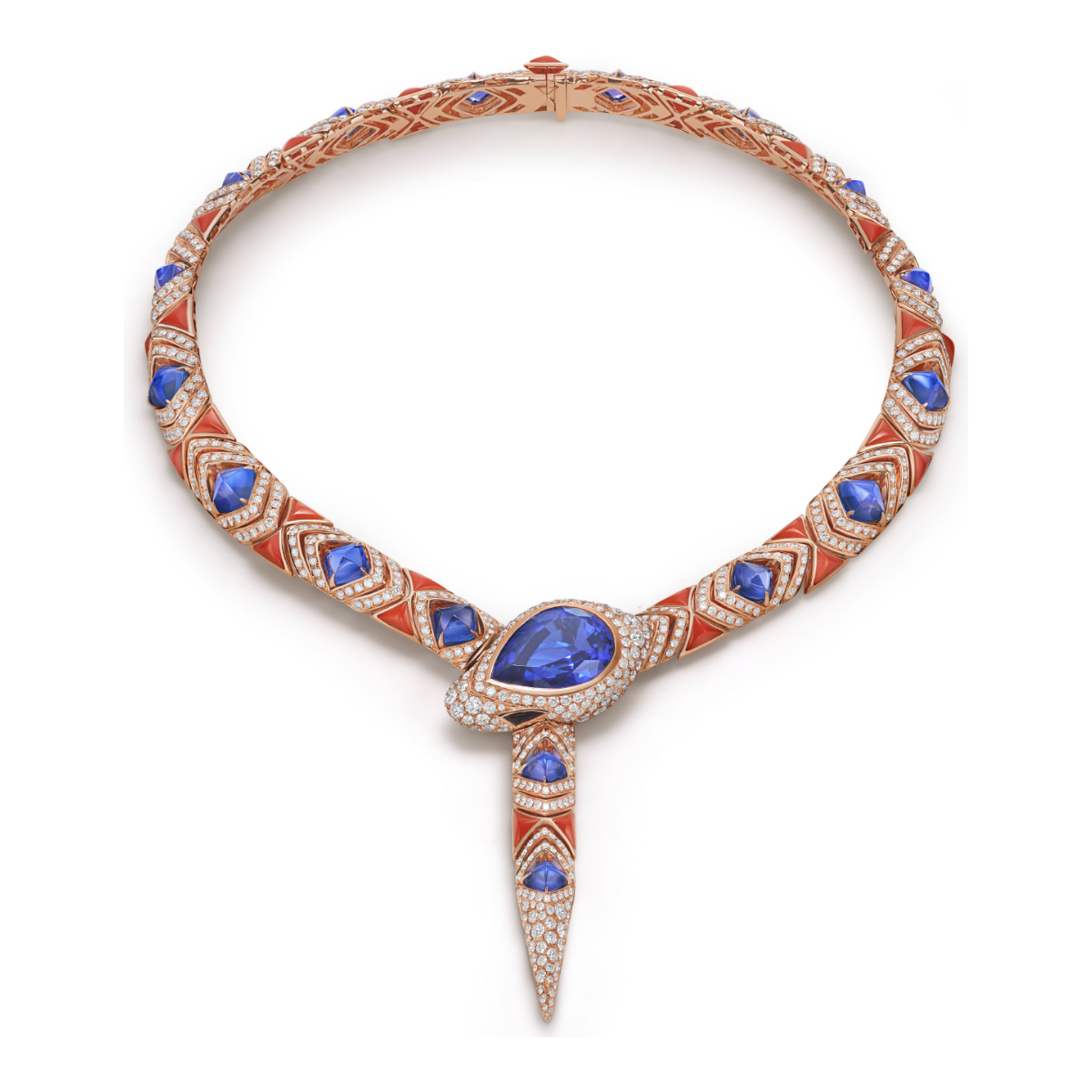 Bvlgari NY Serpenti Flag necklace