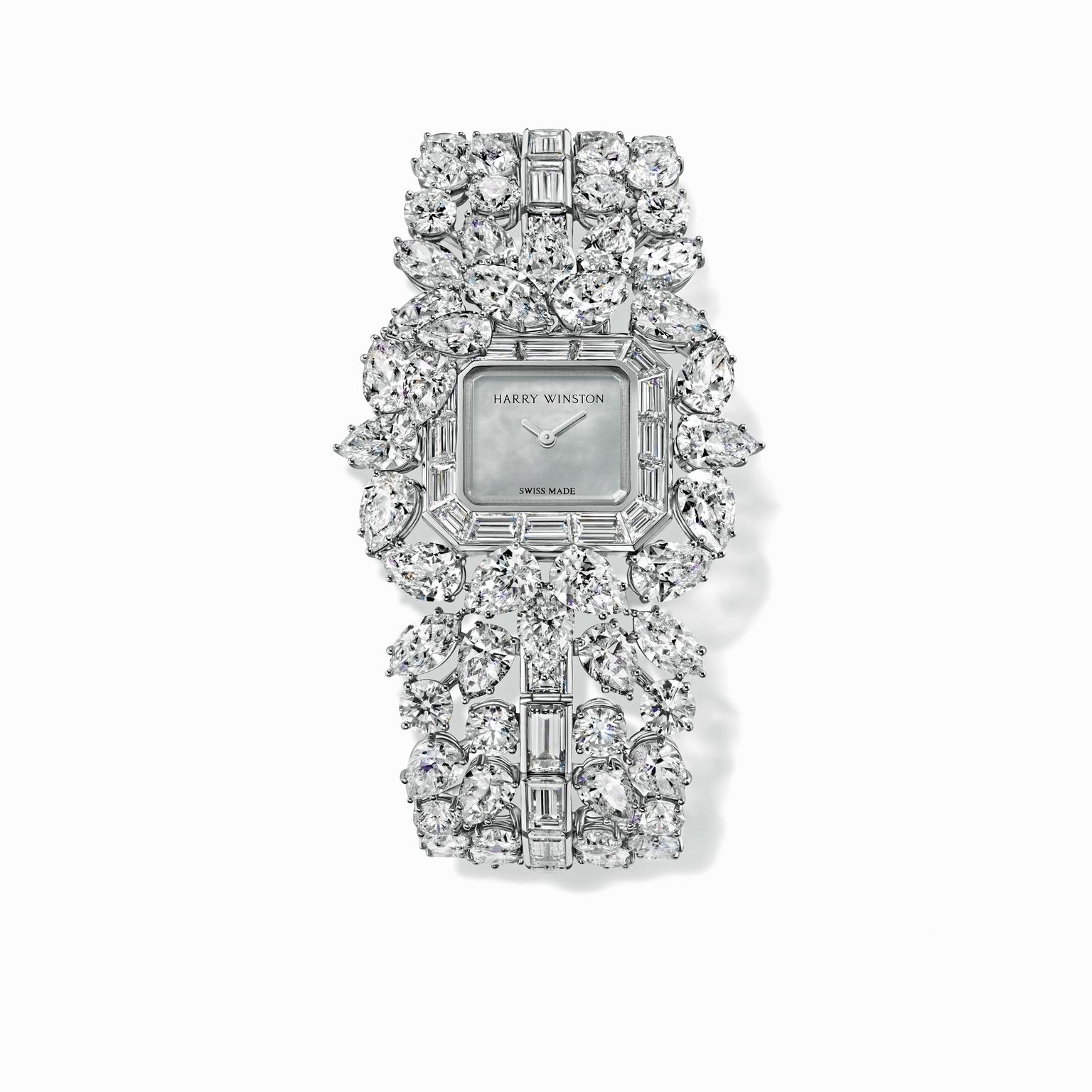 Harry Winston Emerald Cluster watch