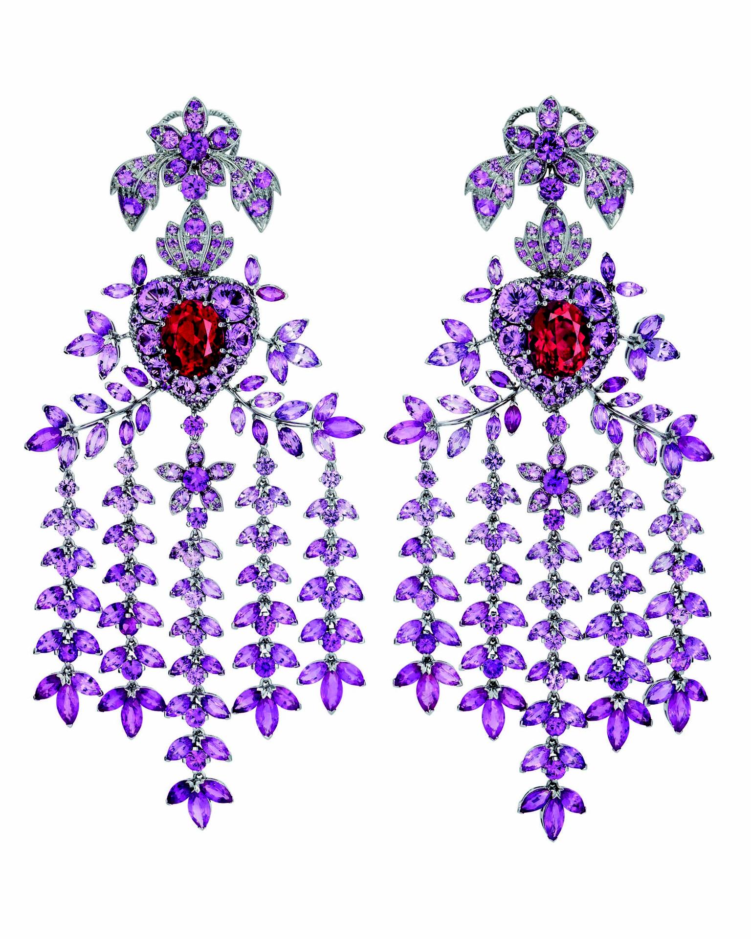 Gucci Hortus Deliciarum Heart and Arrow earrings