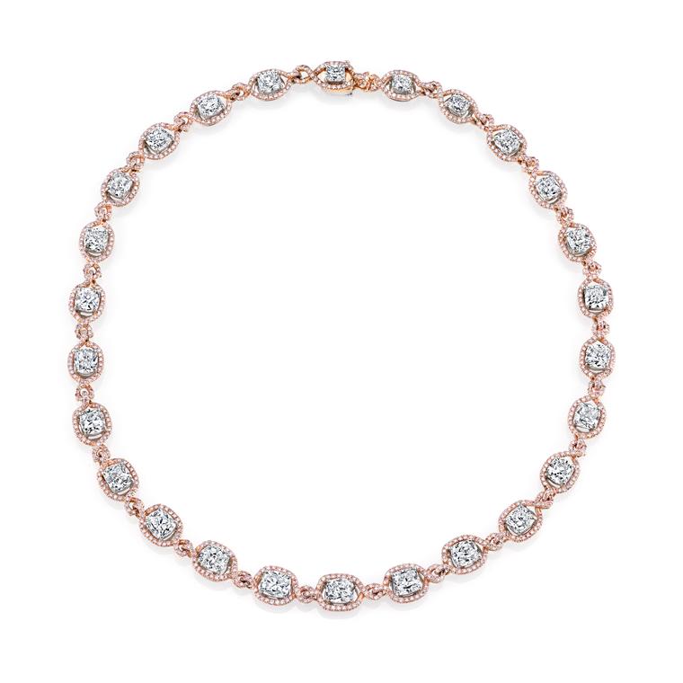 Harry Kotlar pink diamond necklace