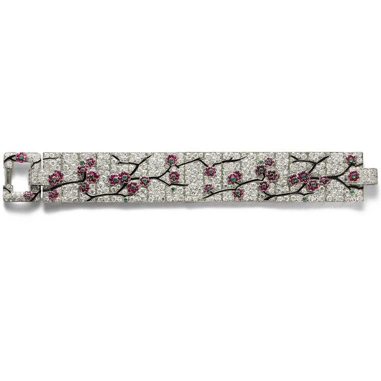 Cartier Collection cherry blossom bracelet, 1925