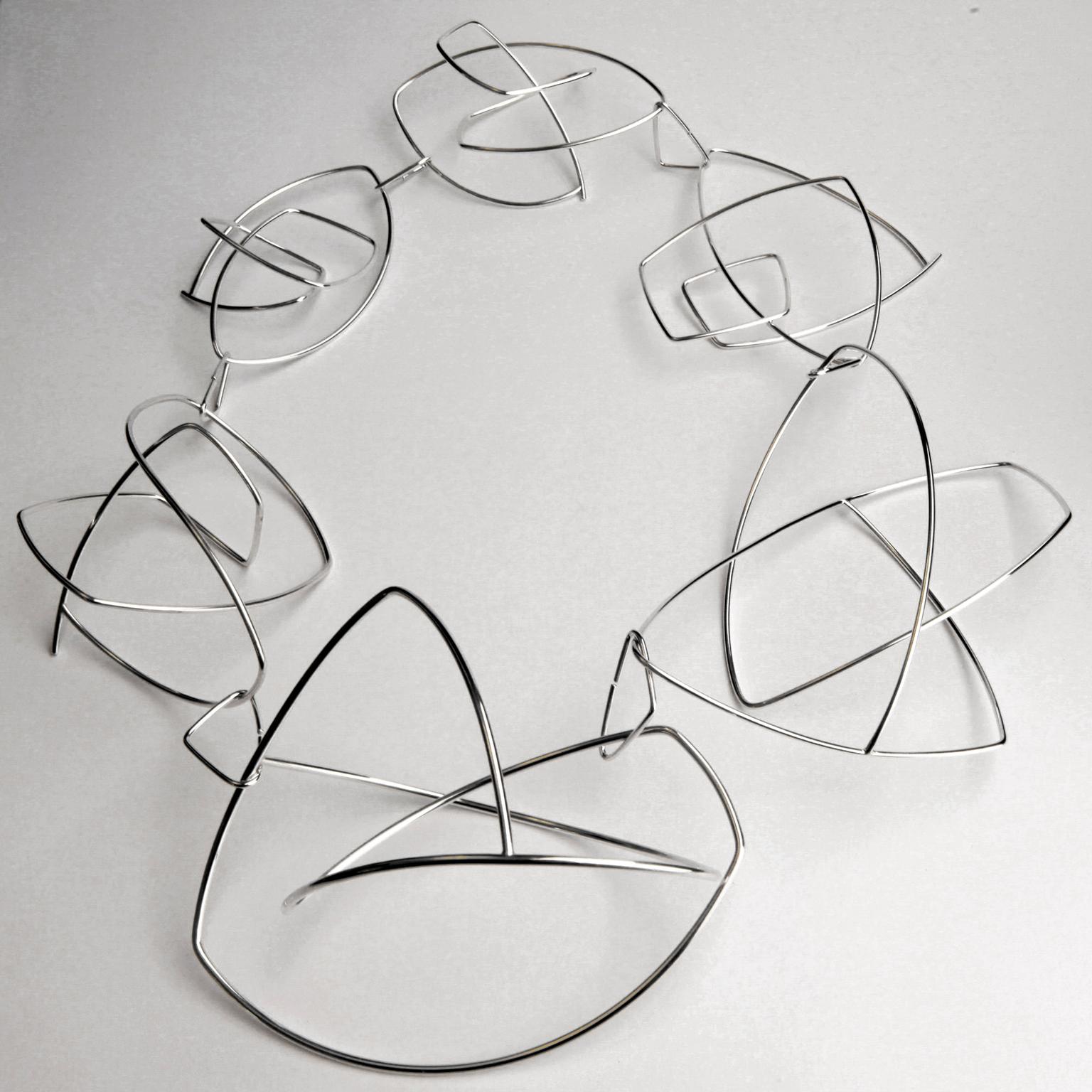 Ute Decker Geometric Poetry neckpiece