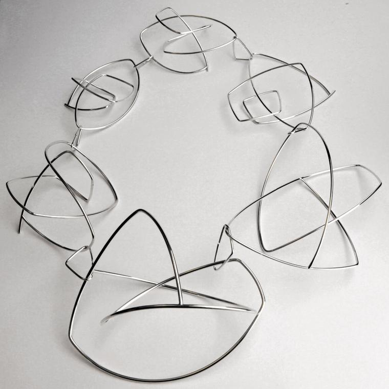 Ute Decker Geometric Poetry neckpiece