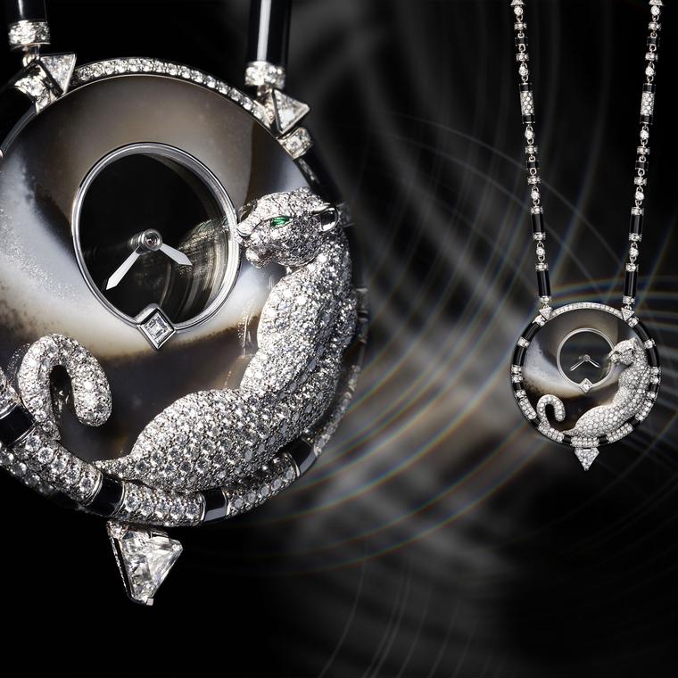 Panthère Mystérieuse pendant watch