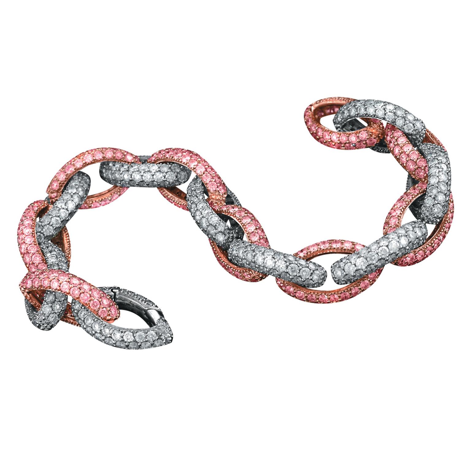 Avakian pink sapphire Links bracelet